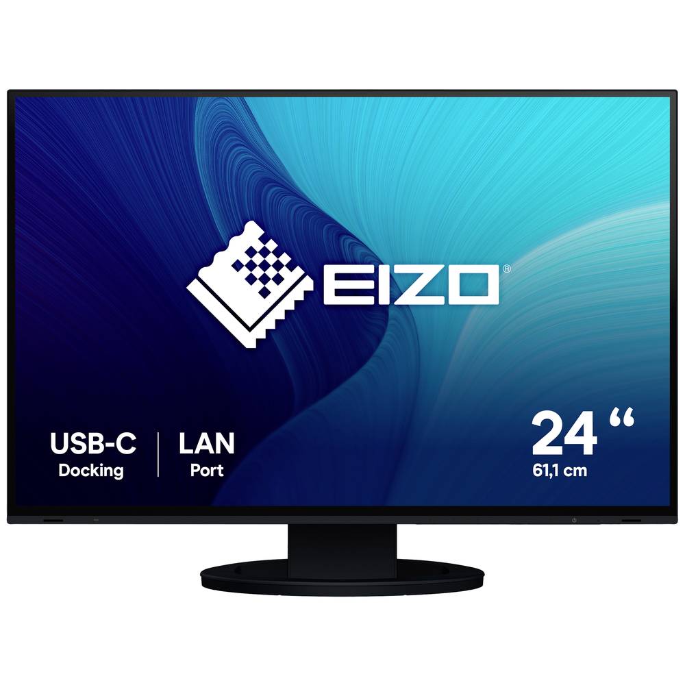 Image of EIZO EV2495-BK LED EEC C (A - G) 612 cm (241 inch) 1920 x 1200 p 16:10 5 ms HDMIâ¢ DisplayPort USB-CÂ® USB type B